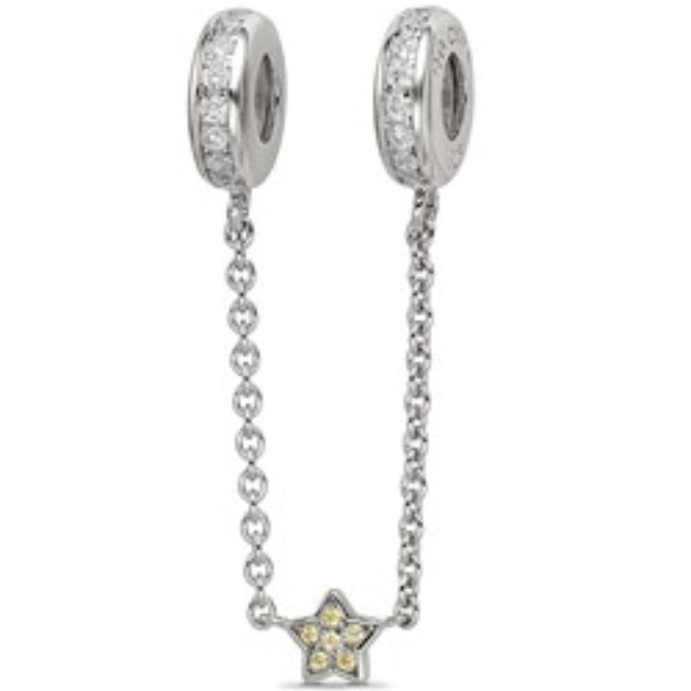 Reflection Beads Sterling Silver 3in Chain